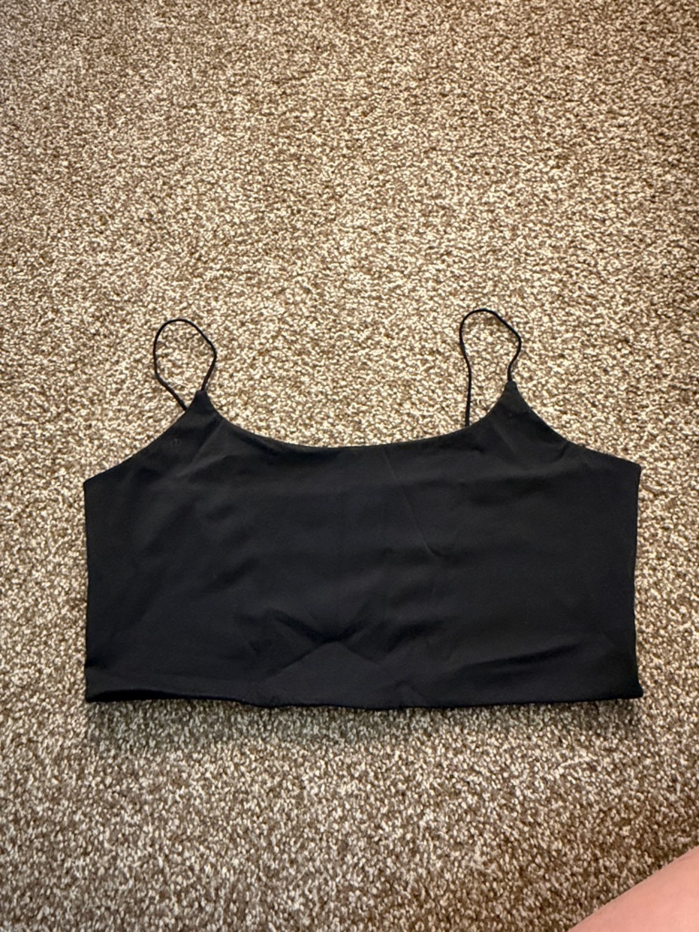 Garage Black Spaghetti Strap Cropped Camisole